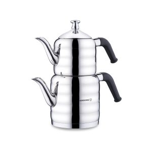 Tekanne sett A035 Mina Midi 0,8 liter / 1,6 liter rustfritt stål – Korkmaz