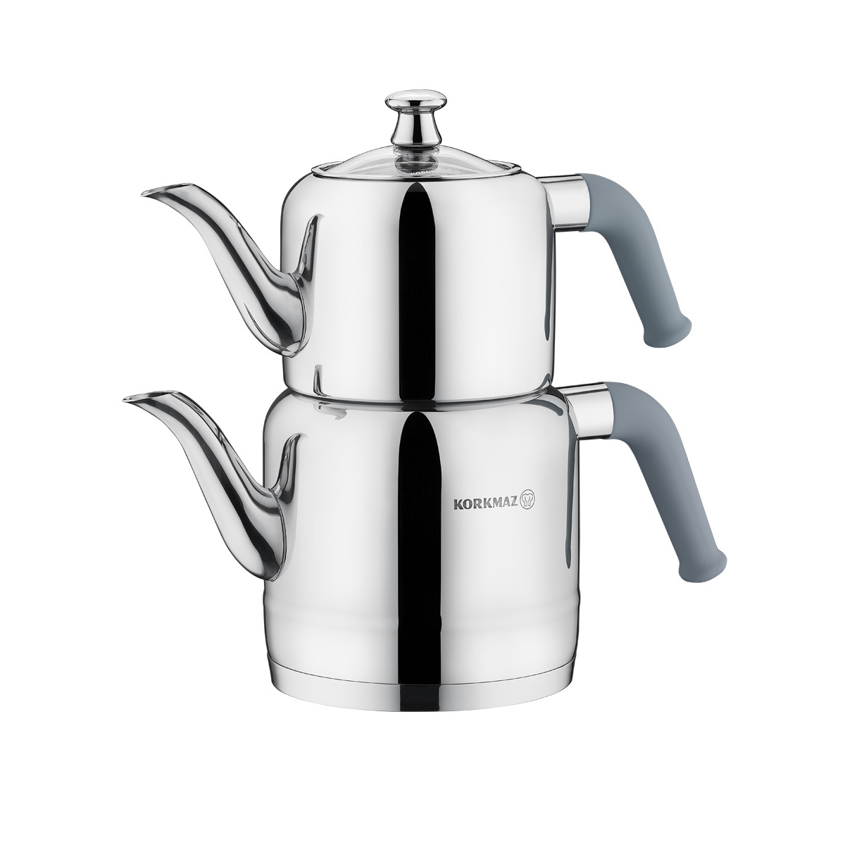 Tekanne sett A189-03 turkis 1,1 liter / 1,9 liter rustfritt stål – Korkmaz