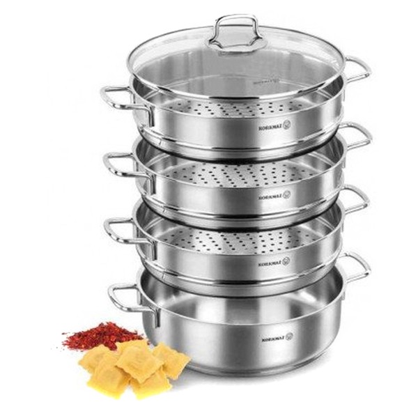 Dampkjele sett A1524 Perla 5 deler rustfritt stål – Korkmaz - Bilde 3