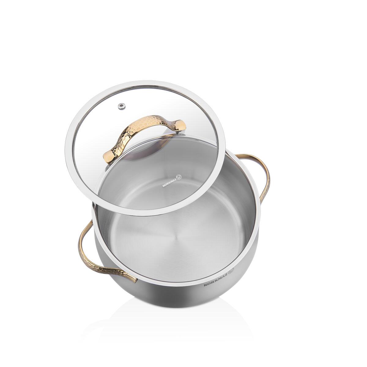 Kjelesett A1964-1 Samara gull 8 deler rustfritt stål induksjon – Korkmaz - Bilde 3