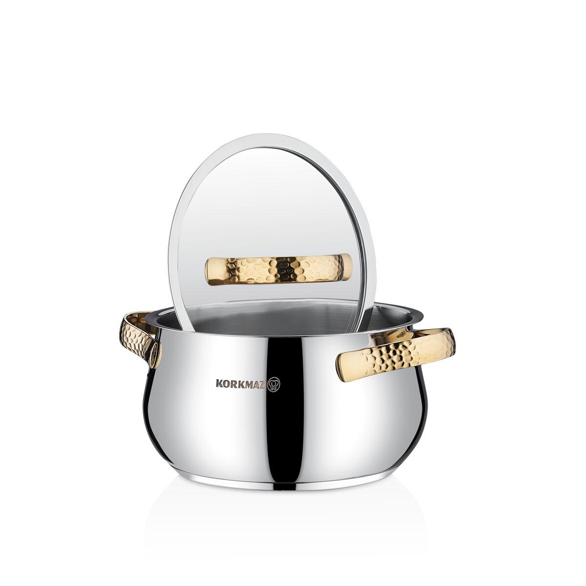 Kjelesett A1964-1 Samara gull 8 deler rustfritt stål induksjon – Korkmaz - Bilde 2