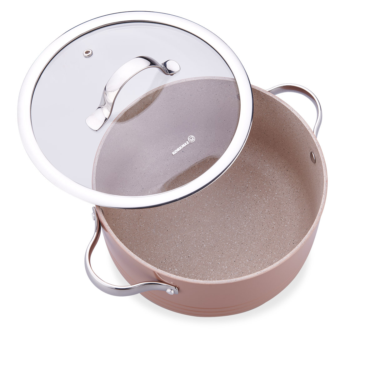 Kjelesett A2619-6 Linea mocha 7 deler aluminium induksjon med non-stick belegg – Korkmaz - Bilde 4