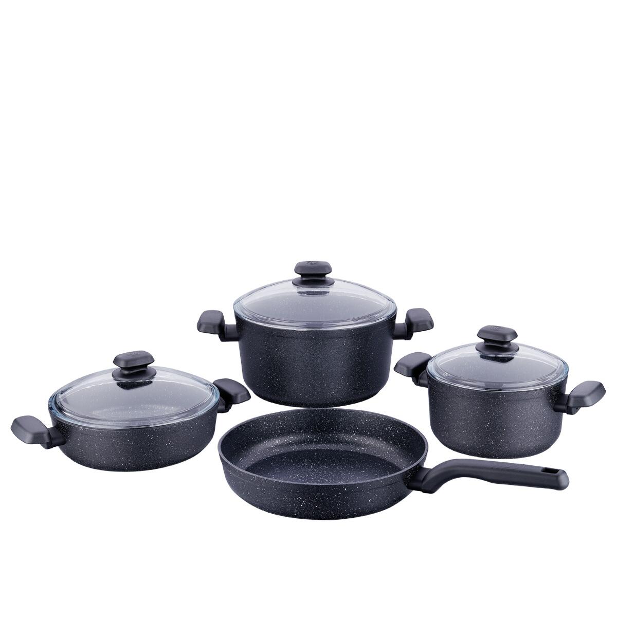 Kjelesett A2609 Ornella 7 deler aluminium induksjon med non-stick belegg – Korkmaz
