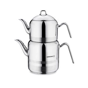 Tekanne sett A114 Largo 2,3 liter / 4,2 liter rustfritt stål – Korkmaz
