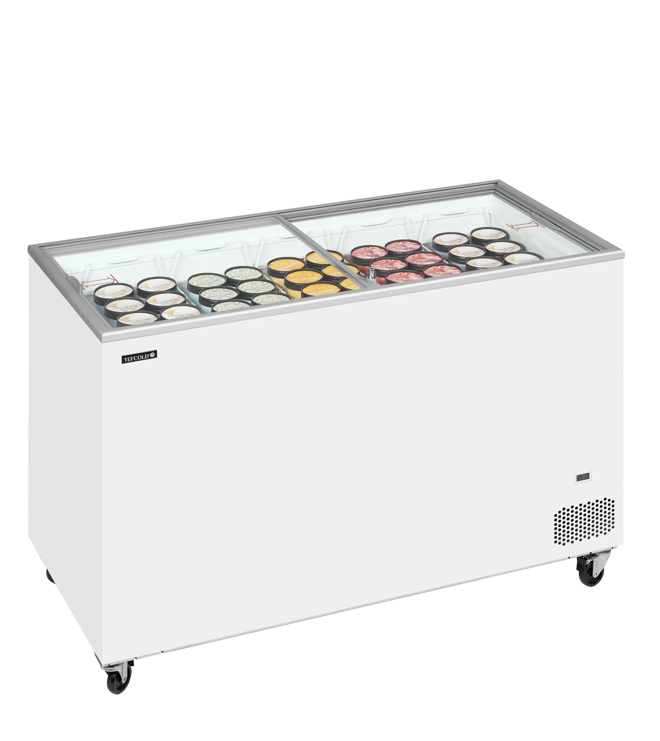 Fryseboks med glass-skyvelokk – IC402SC – 1300×630×892 mm – Tefcold