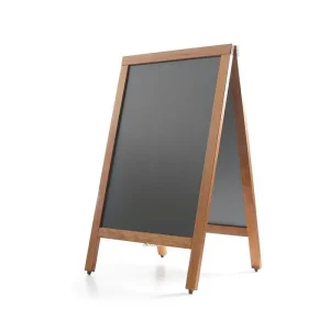 Gatebukk med tavle i tre – elegant og fleksibel 500x450x850 mm, Hendi
