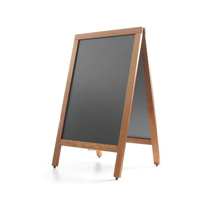 Gatebukk med tavle i tre – elegant og fleksibel 500x450x850 mm, Hendi