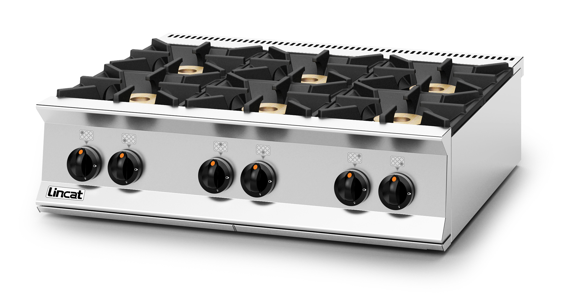 Koketopp med gass 6 soner 40,8 kW 900x800x412 cm, OPUS - LINCAT - Bilde 2