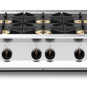 Koketopp med gass 6 soner 40,8 kW 900x800x412 cm, OPUS - LINCAT