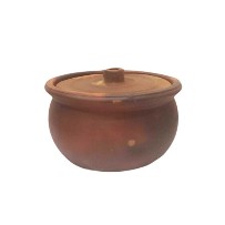 Leirgryte Ø240xH155 mm med lokk – Turnor