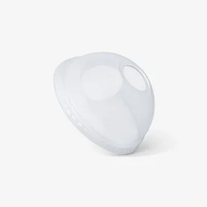 Lokk til plastglass PET 30/40 koppet med hull 1000 stk - 358283