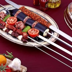 Grillspyd 500x10 mm GC601, 3 stk. rustfritt stål – Turnor