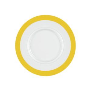 Skål rundt Vitalis gul & hvit 17,5 cm, 001.680935 - KD