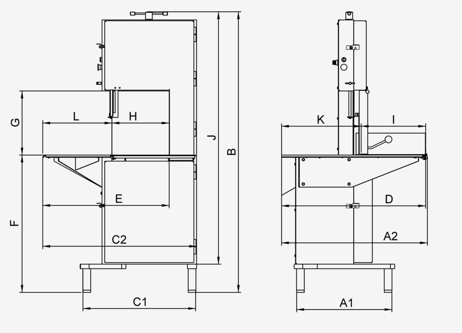 Kjøttsag STL-350 R gulv modell - MEDOC - Bilde 2