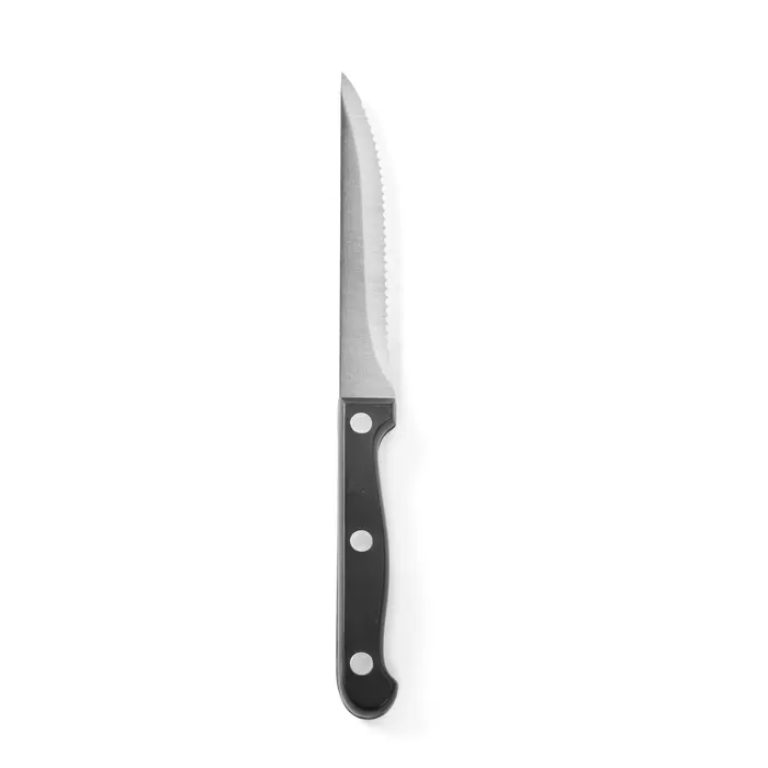 Steakkniv / Biffkniv sort 215 mm, 6 stk i pakke 781449 - Hendi
