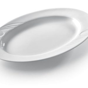 Tallerken porselen oval, Karizma 340x235 mm, 796306 – Hendi