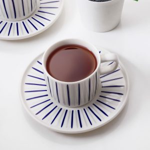 Gural Porselen Mental 6733 tyrkisk kaffe & te sett (2 personer)