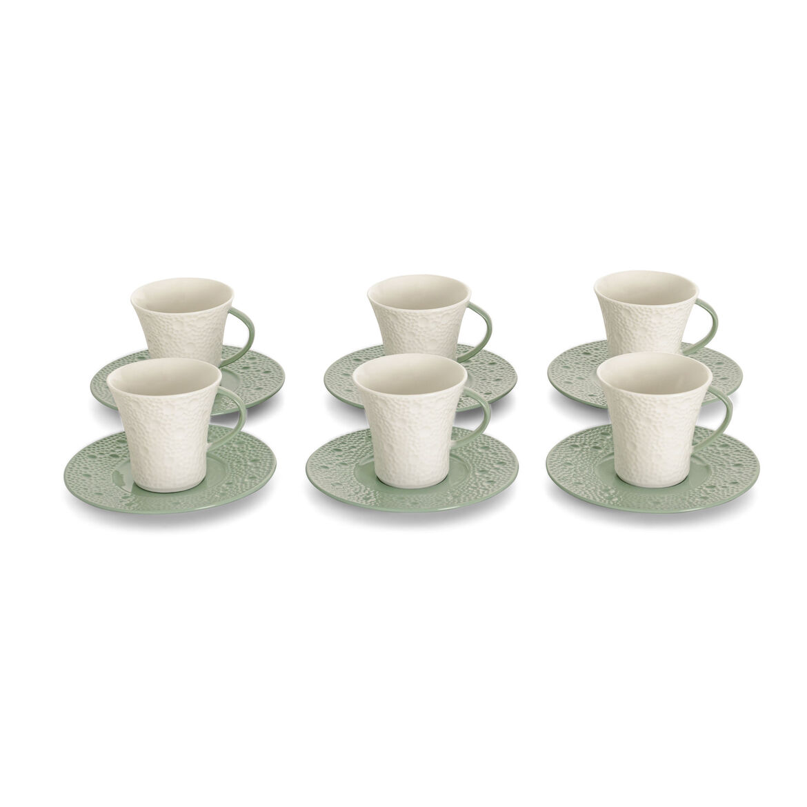 Tyrkisk kaffekoppsett 6 personer Güral Porselen Moon Grønn (12 deler) Tyrkisk kaffekoppsett 6 personer Güral Porselen Moon Grønn (12 deler)